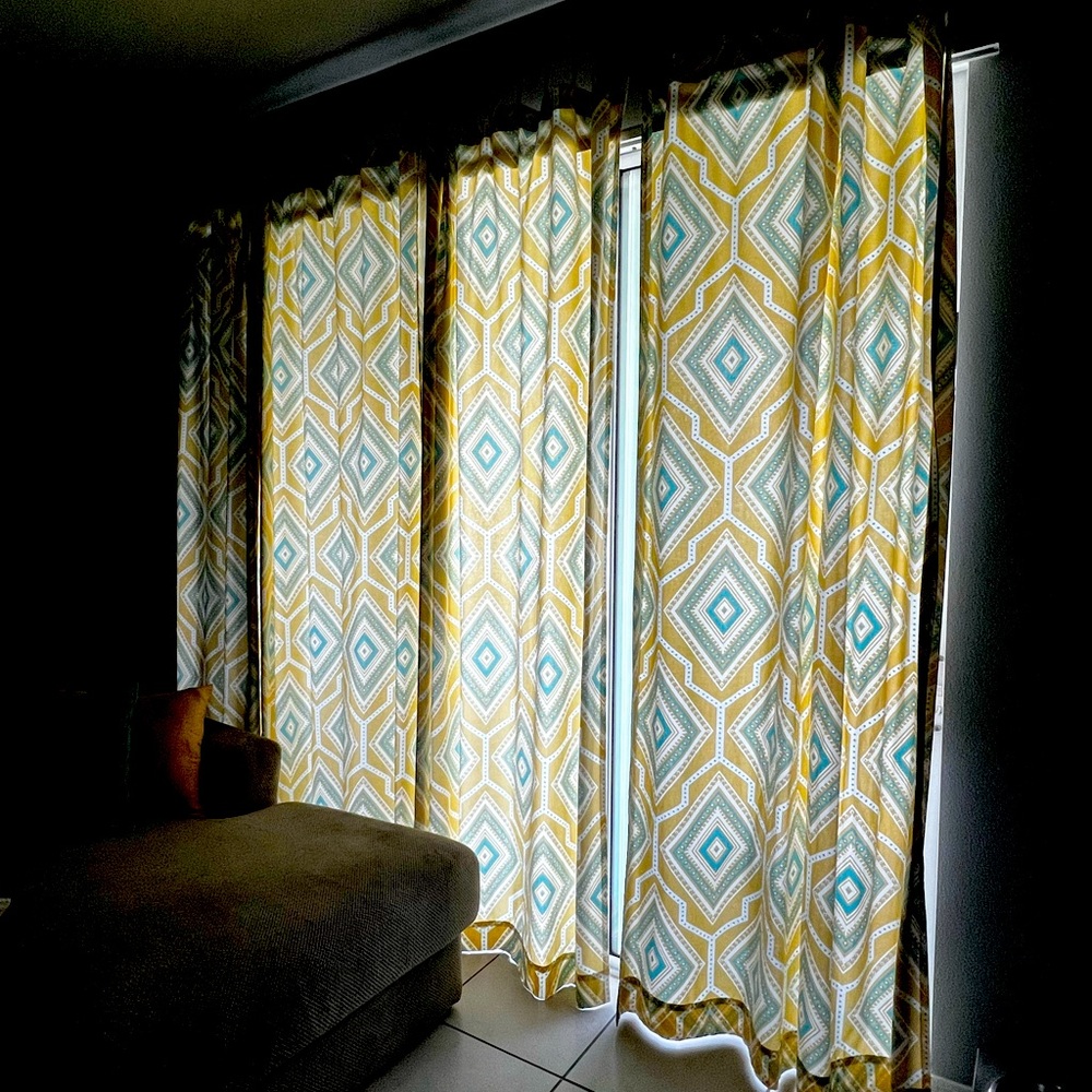Window curtains 6 panels